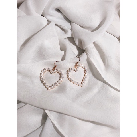 NEEDED.ID JKT | Love Pearl Earrings / Anting Korea Kekinian Modis Anting Mutiara Tindik