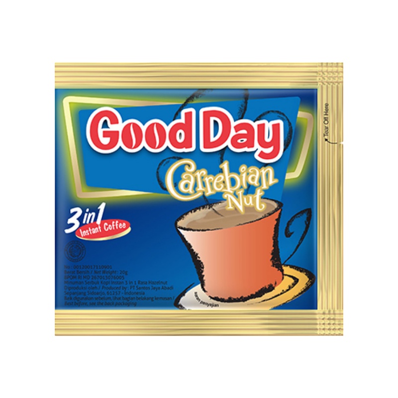 

Kopi Good Day Carrebian 1 Renceng 10 x 20 gr