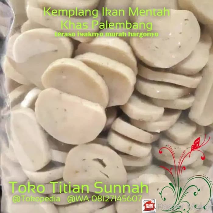 

Kemplang Mentah Ikan Tenggiri Khas Palembang Siap Goreng 500 gram