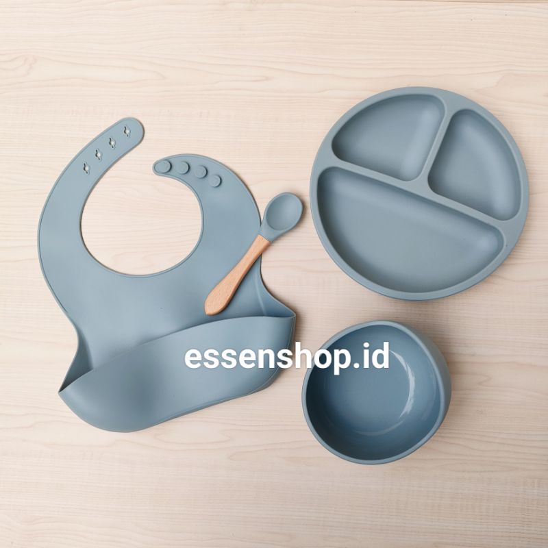 Mangkok Silicone Suction Bayi Piring bowl plate slabber silikon mpasi bayi anti tumpah