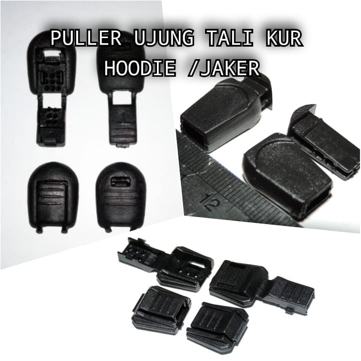 Puller/Stopper Untuk Ujung Tali Kur Pipih, Tali Sumbu, Tali Kepang 1 bungkus Isi 600 pcs