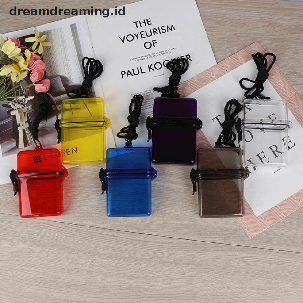 (Dreamdreaming.Id) 1pc Kotak Holder Uang / Kunci Bahan Plastik Anti Air Untuk Outdoor / Survival