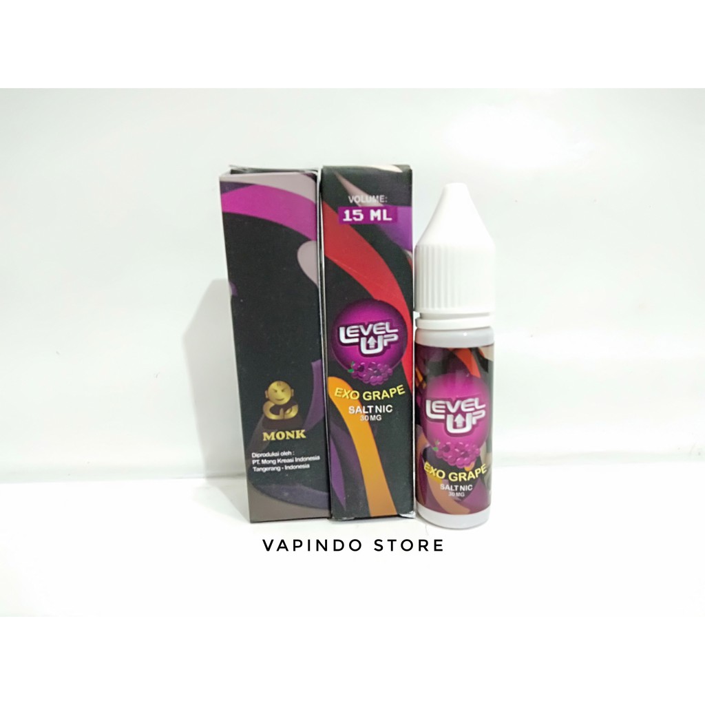 LEVEL UP SALT EXO GRAPE 15ML NIC 30MG SALTNIC BY MONK E LIQUID VAPOR