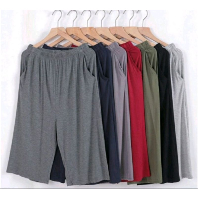 celana kolor santai celana kolor jumbo celana kolor pria wanita bahan kaos katun