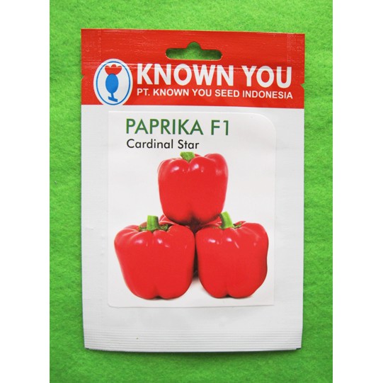 Benih Paprika Merah Cardinal Star Pack 11 Biji - Known You Seed
