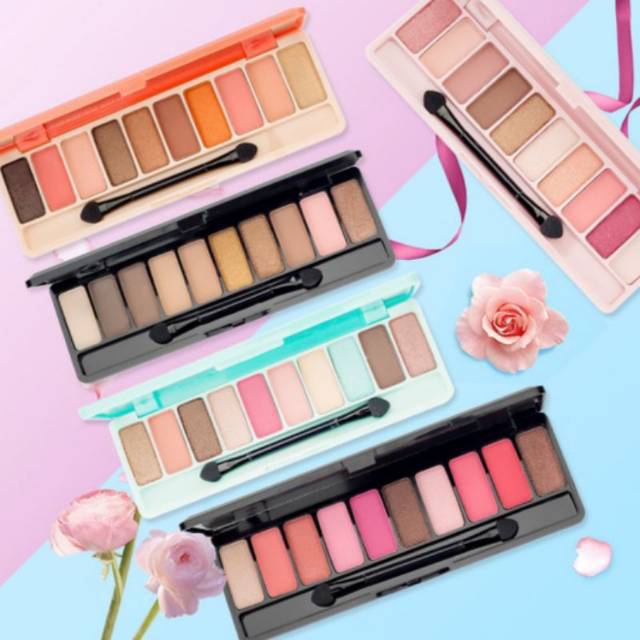 LAMEILA Original 10 Colors Eyeshadow Palette Play Color 10 Warna Terlaris