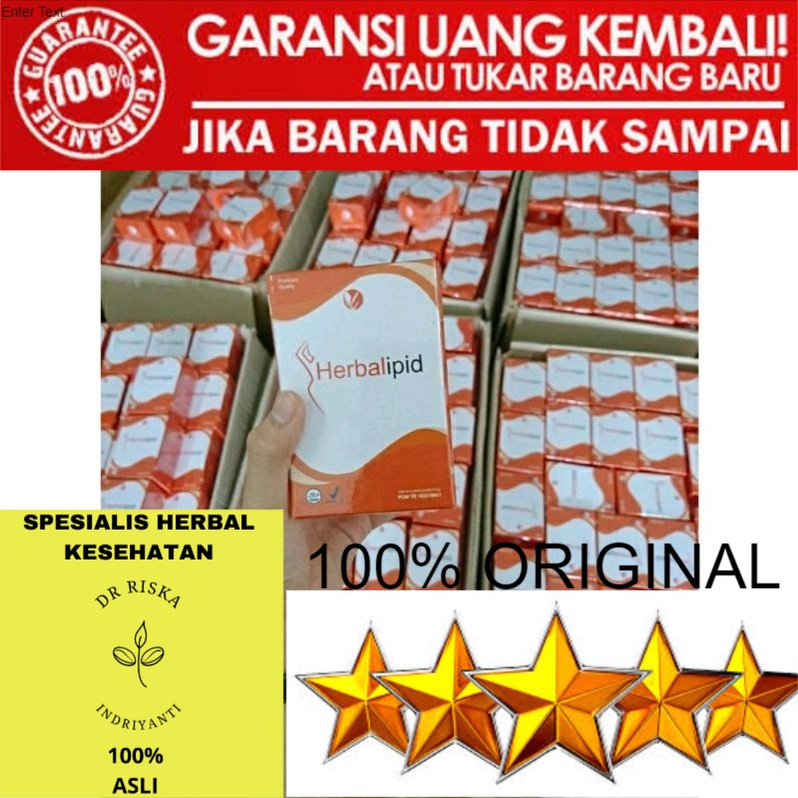 100% ASLI Herbalipid slimming capsule obat langsing