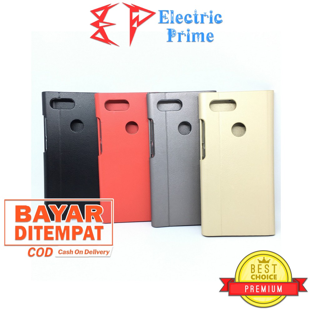 Casing Xiaomi Mi 8 Lite Flip Case Cover Bahan Leather Kulit Tebal
