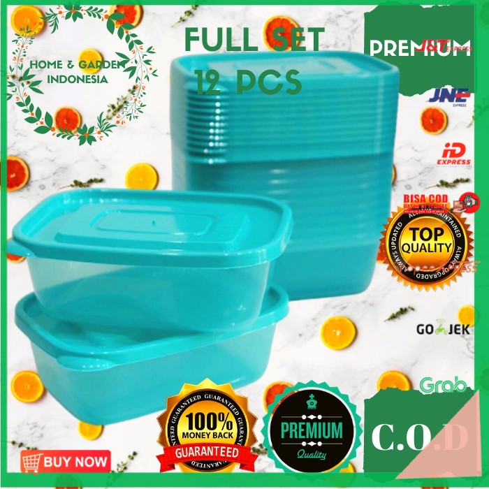 TOPLES PLASTIK TOPLES CALISTA SET FURANO 12PCS TOPLES KULKAS FOOD CONTAINER TOPLES PLASTIK SET
