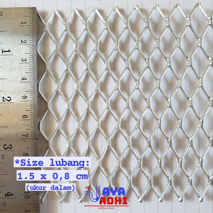 Kawat / Mesh Almunium Wajik Kecil - pagar / jendela / kandang