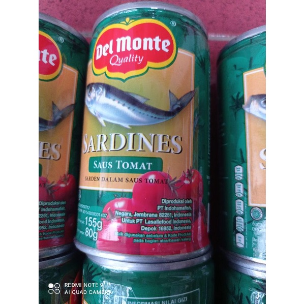 

Sarden delmonte saos tomat sarden murah sardines kaleng 155 gr