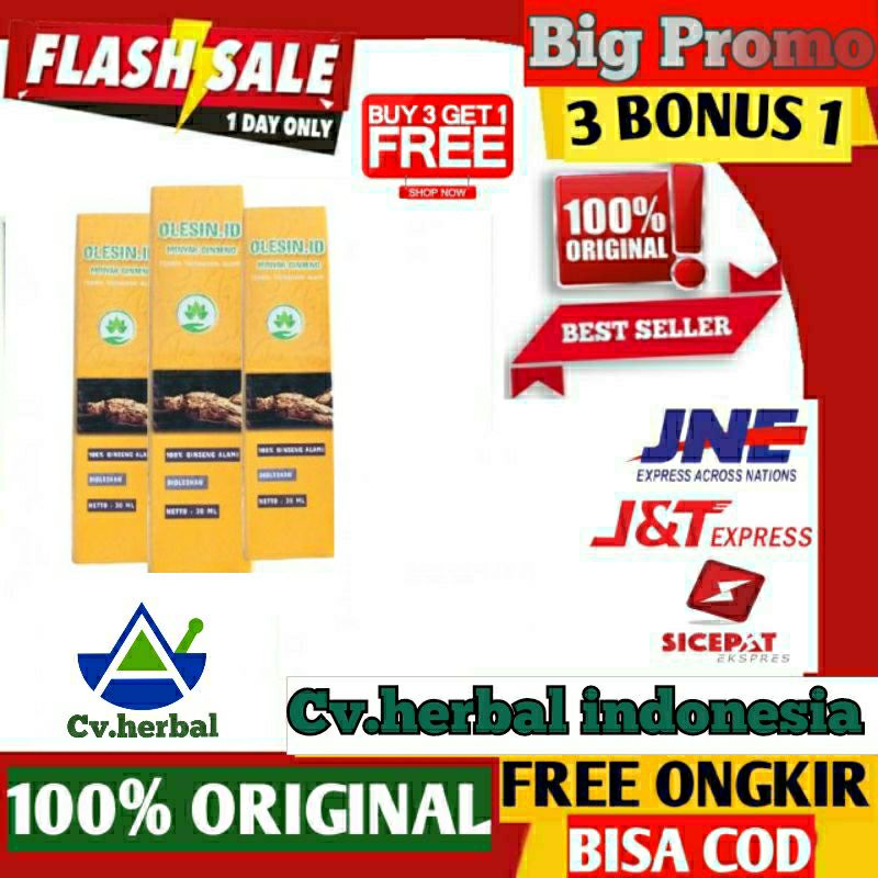 OLESIN ID ASLI 100 % ORIGINAL MINYAK GINSENG TREATMENT OBAT KELENJAR GETAH BENING ATASI