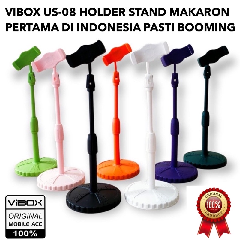 UNIVERSAL PHONE STAND MAKARON GL002 ORIGINAL VIBOX BISA NAIK TURUN BAHAN TEBAL