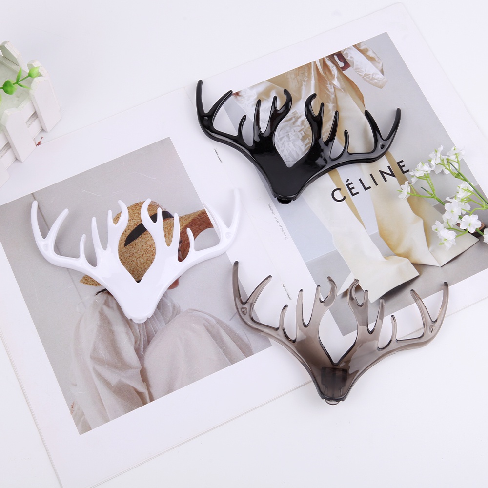Multi-Purpose Antler Wall Hanging Hook / Self Adhesive Sticky Wall Hangers Storage Hook / Kitchen Bathroon Deer Horns Wall Hangers