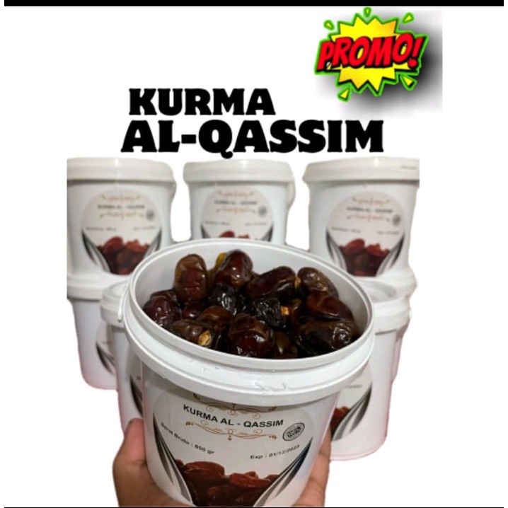 

Kurma Sukari Ember 850gram Original / Kurma Sukary Sukkari AlQassem / Kurma Ruthab, rutob