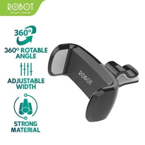 car stand holder robot rt ch07 hp mobil ac jepit air ventilation standing 360 rotable universal koko