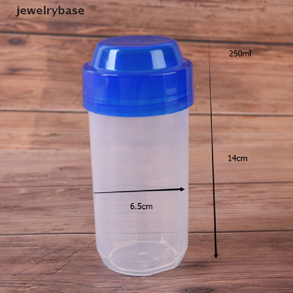 1 Pc Botol shaker protein Bahan Plastik Ukuran 250ml Untuk Olahraga fitness gym outdoor