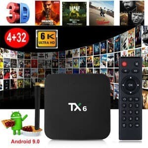 Tjbox TX6 4/32 GB 6K Android Tv Box Allwiner H6 Bluettoth 4.1 wifi 5G
