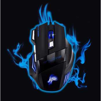 MOUSE GAMING YXLM 7 KEYS LED GAMING MOUSE 5500 DPI - 315 - BLACK MOUSE