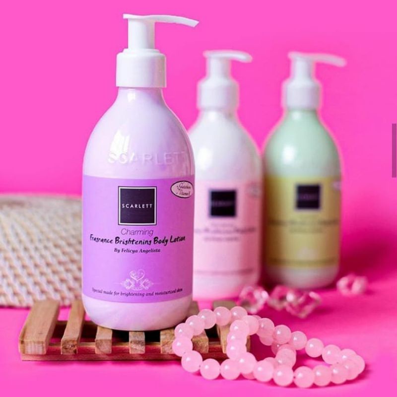 ORI 100% SCARLET WHITENING HAND BODY LOTION BY FELICYA ANGELISTA ORIGINAL BPOM SCARLETT HENBODY