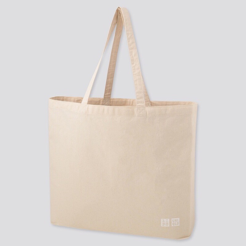 UNIQLO ECO BAGS MEDIUM/LARGE OFF WHITE