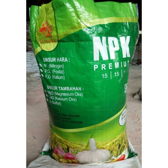 Pupuk Nature NPK 151515 kemasan 1kg dan 50kg