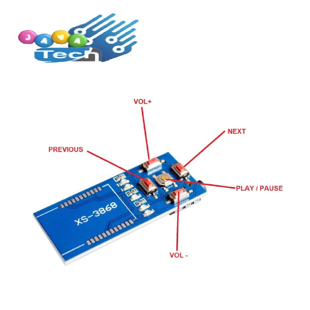 Modul Bluetooth Audio Adapter XS3868 Backplane Board