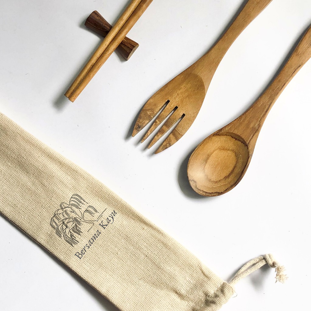 Bersama Kayu Cutlery Set