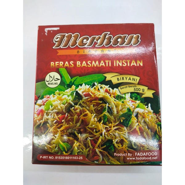 

Beras basmati nasi biryani instant halal