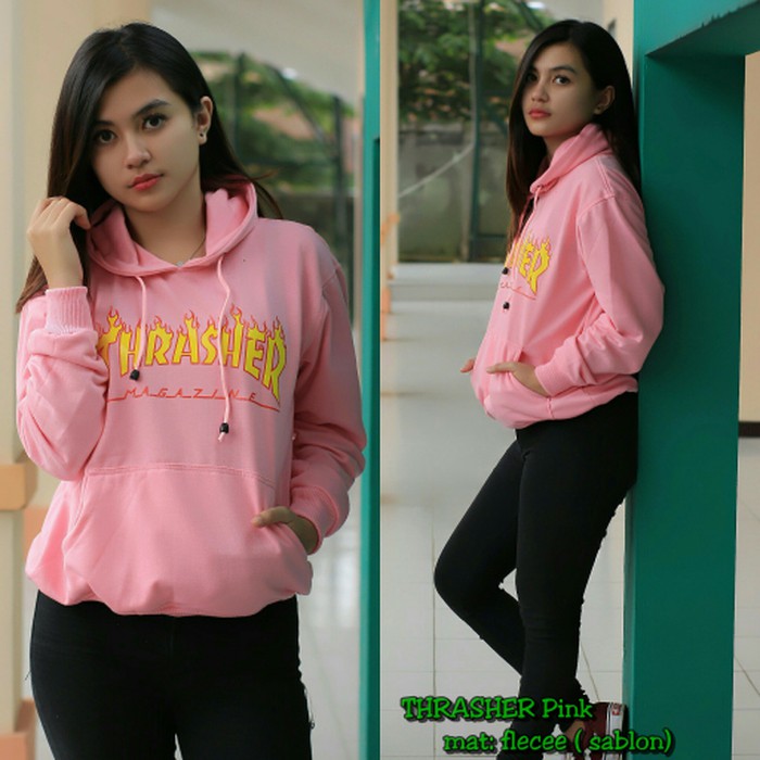 Terbaru -  Jaket wanita thraser pink fashion wanita terlaris Original