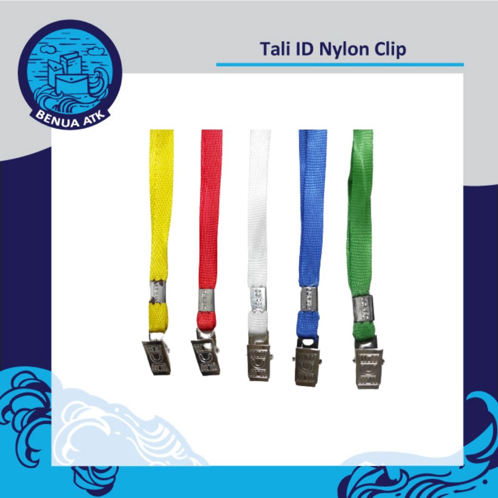 

Tali ID Card / Name Tag Nylon Clip [isi 20pcs] NYL