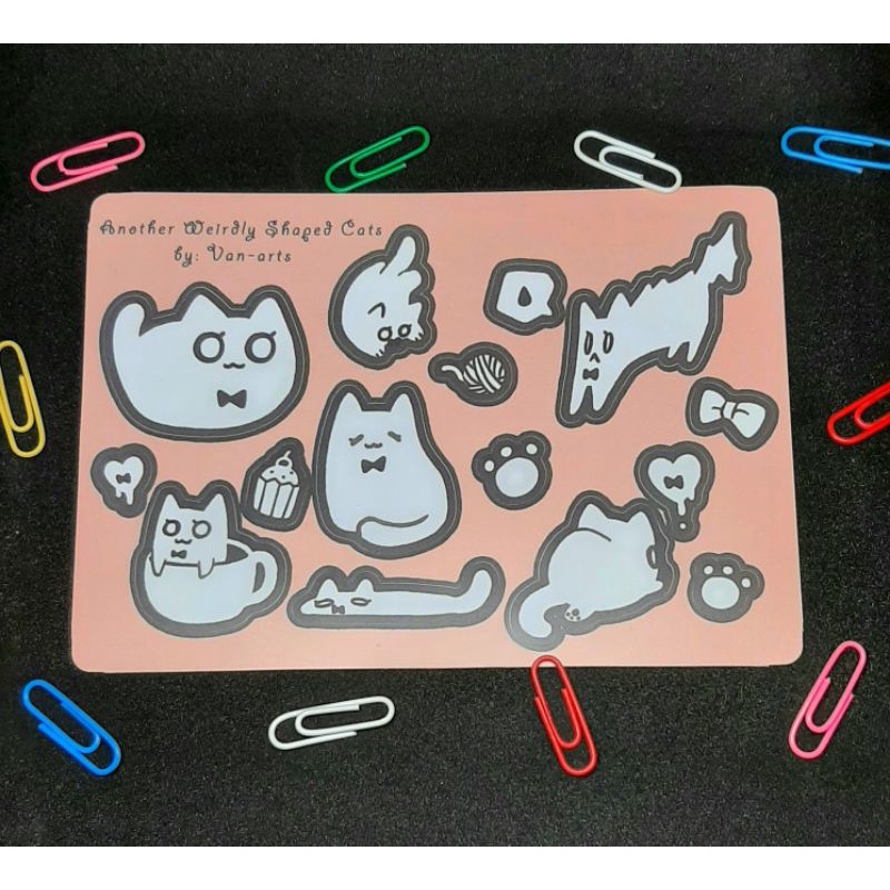 

Another Weirdly Shaped Cat Stickers set