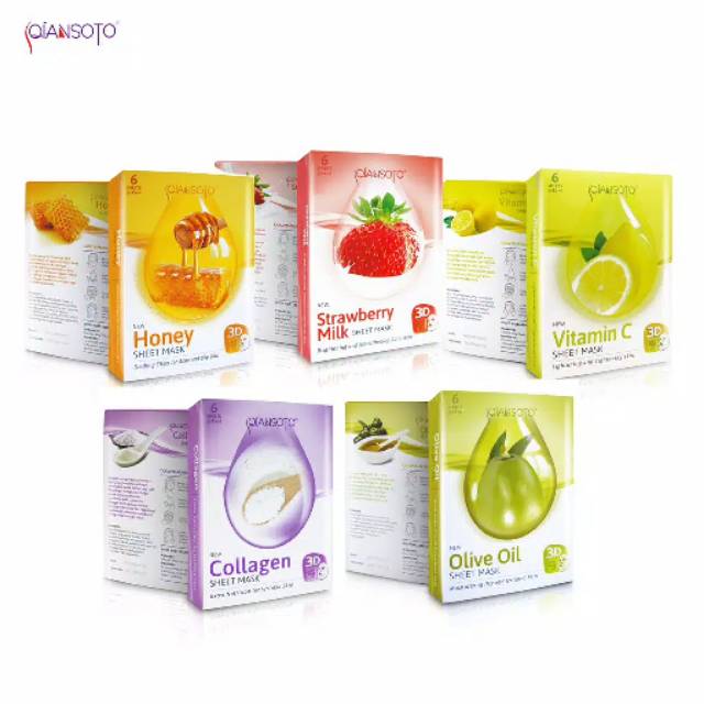 Qiansoto Sheet Mask Masker Qiansoto. 35 ml.