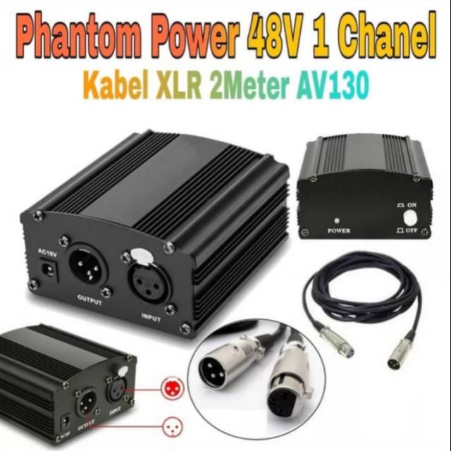 Power Phantom Supply Power Mic Condenser 48V