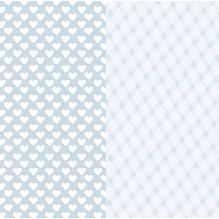 Kertas Scrapbook - Teddy Baby Blue Design (3)