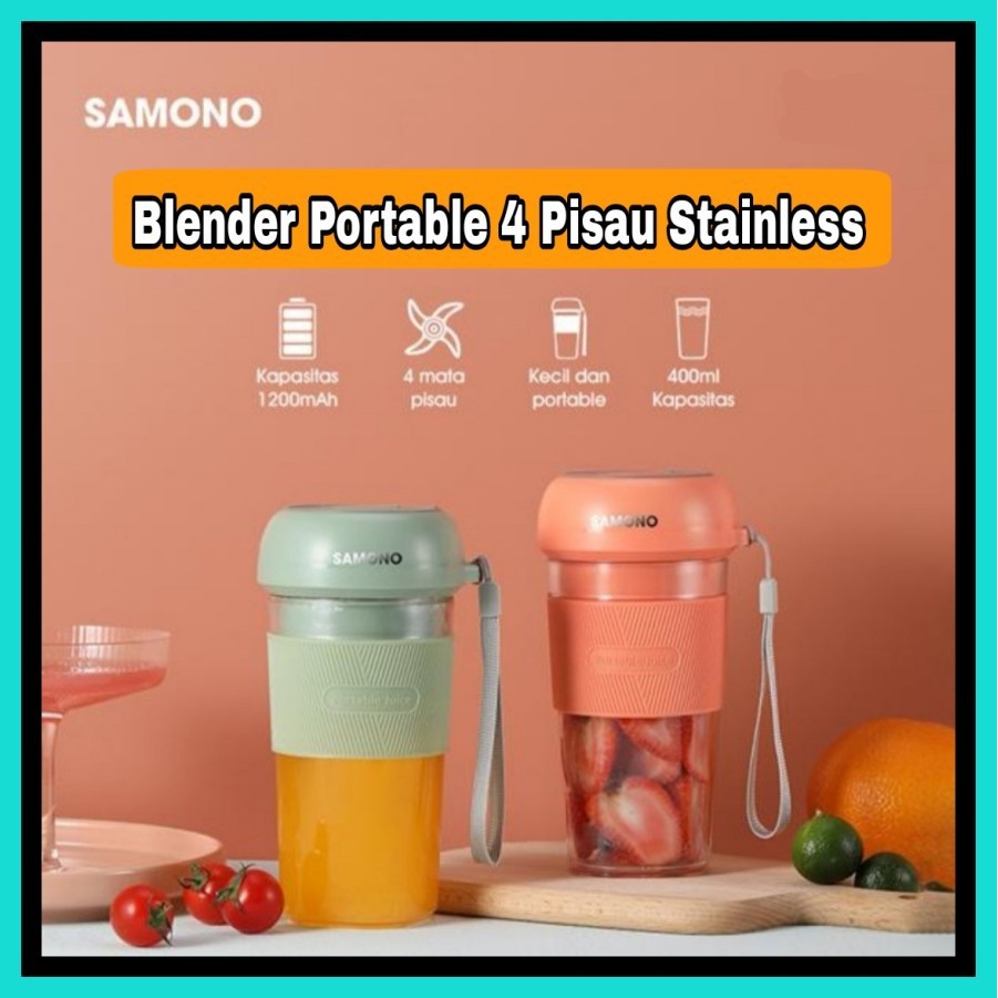 BLENDER PORTABLE 4 PISAU 400ML