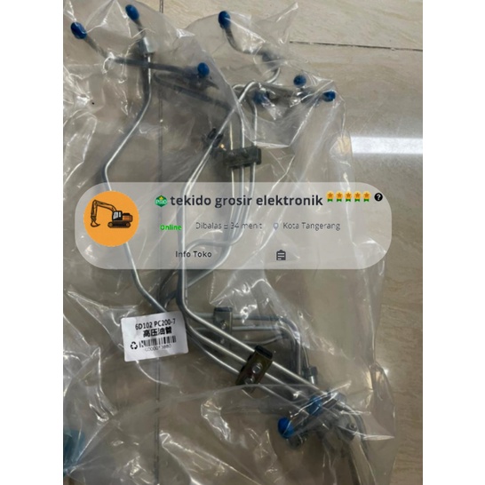 Pipa nozzle pc200-7 6D102 1 set import Besi premium