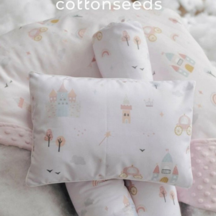 COTTONSEEDS Pillow Bolster Set Bantal Guling Bayi Cotton Seeds Baby