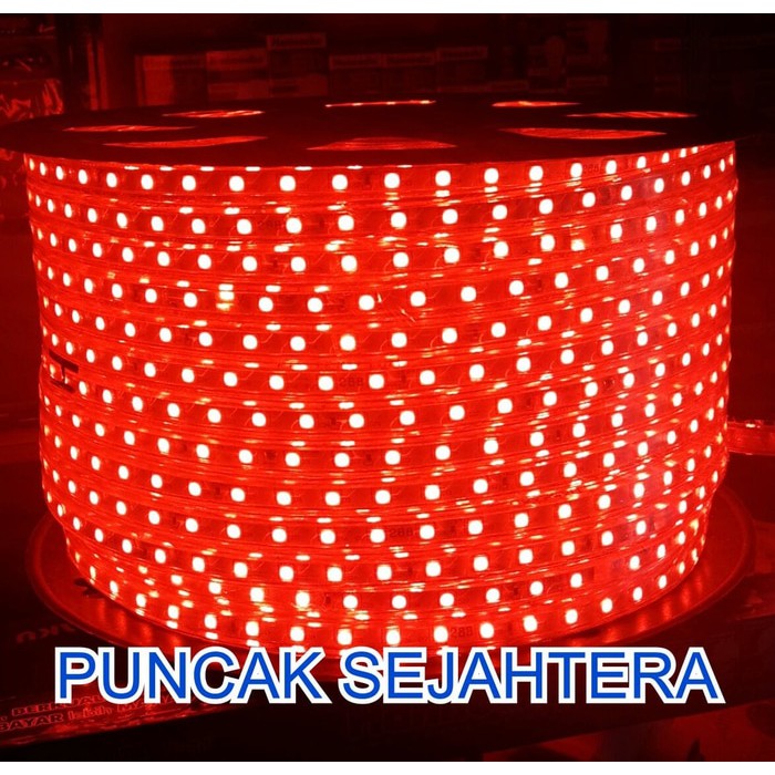 Lampu led Strip / Rope LED 5050 Warna Merah / Red 5050 IP44