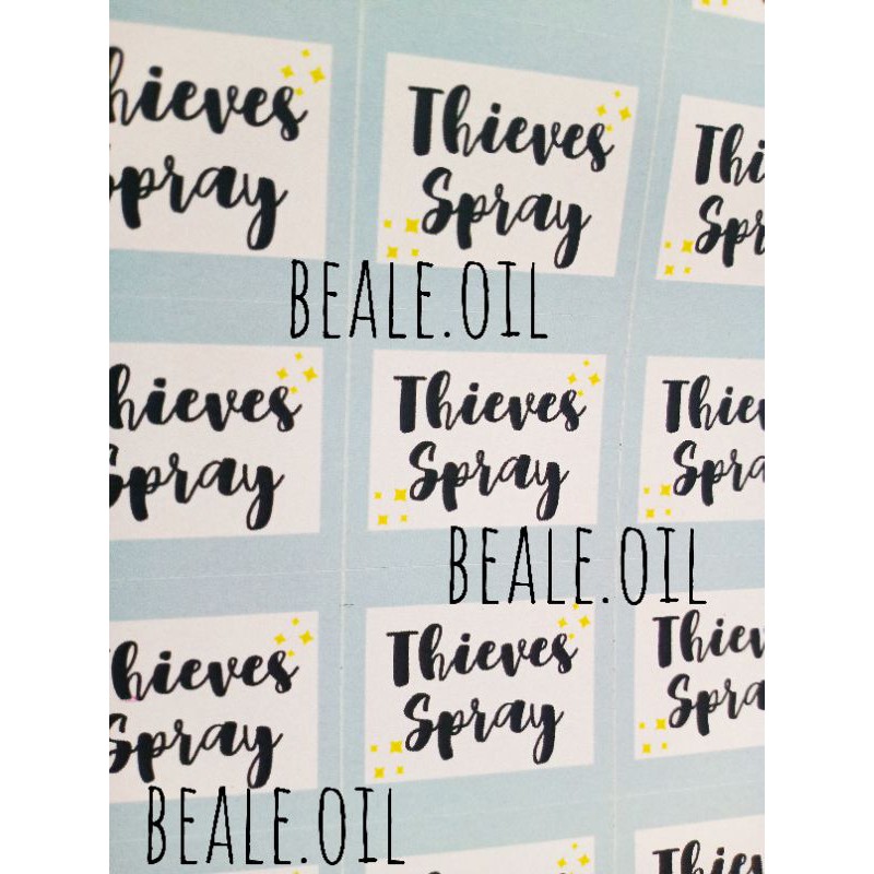 Stiker Thieves Spray Waterproof - Sticker Thieves Spray Beale.Oil bealeoil