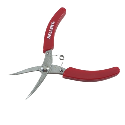 Tang Jepit Lancip Lengkung Bergerigi 5inch Sellery Bent Nose Plier 5inch 88-538