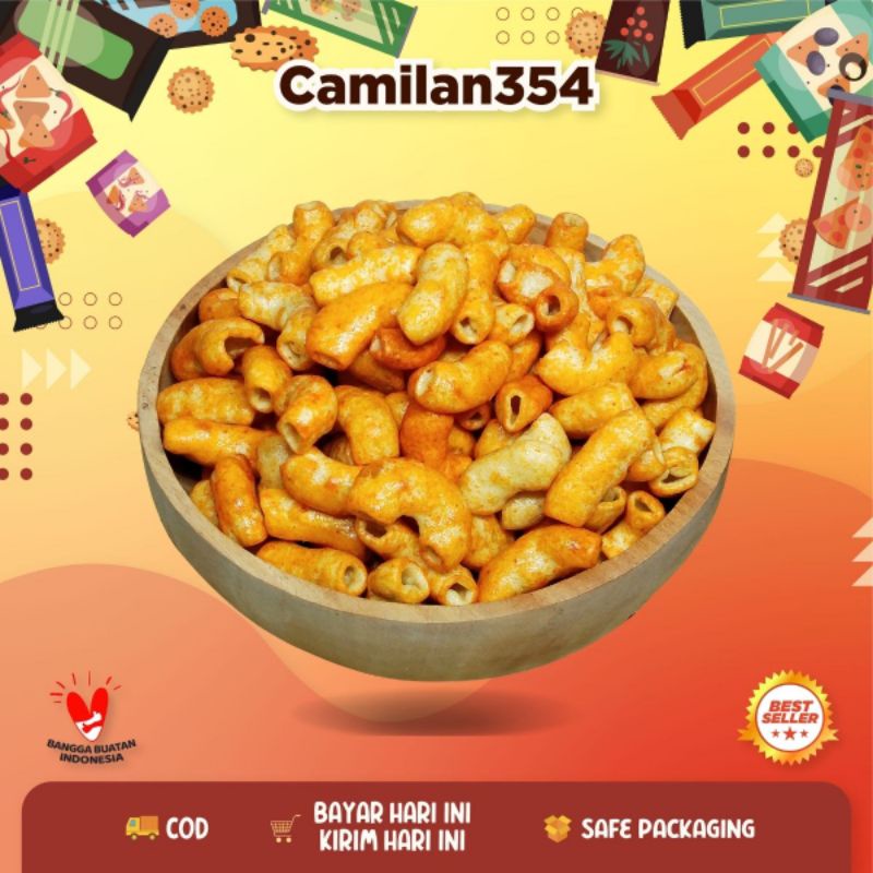 

Makaroni Goreng Pedas - 250gr / Makroni Macaroni Bumbu Balado