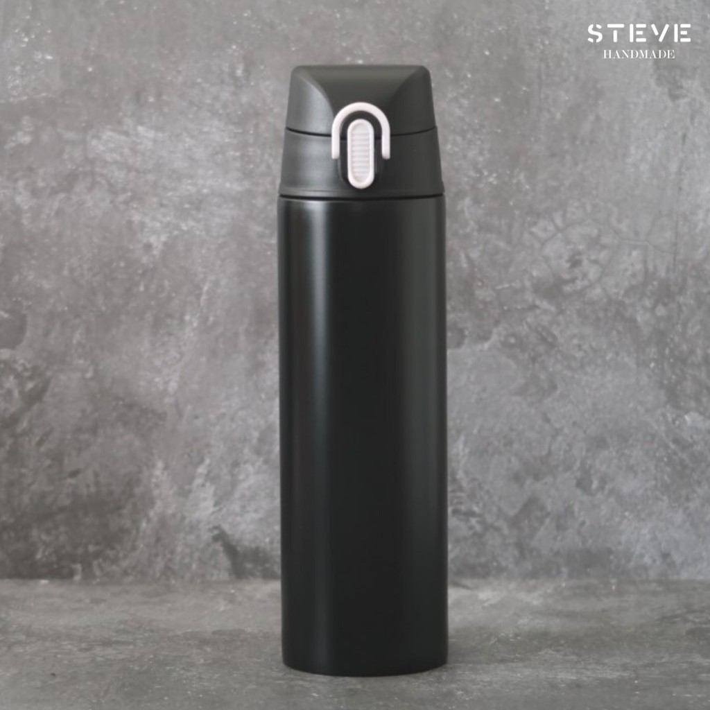 Botol minum stainless termos vacuum tumbler travel mug TM0311 Black