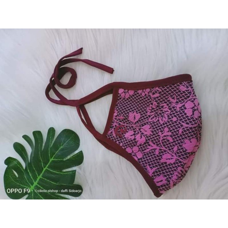 Masker Daffi/ daffi hijab/ daffi style / masker motif