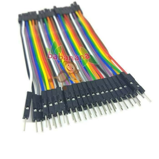 40pcs Kabel Jumper Dupont Breadboard Arduino 2.54mm male female 10cm