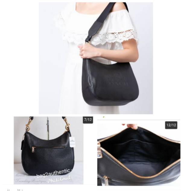Coach jess hobo black