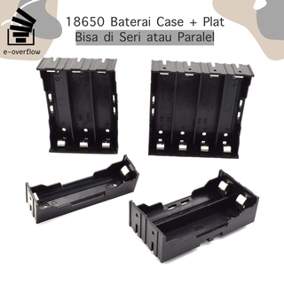 ABS 18650 Power Bank Baterai Case Battery Holder Batere Box Dengan Plat dan Pin PCB