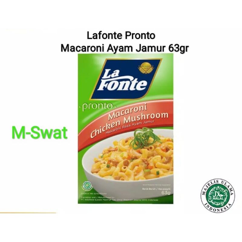 

Lafonte Pazto Ayam Jamur 63gr