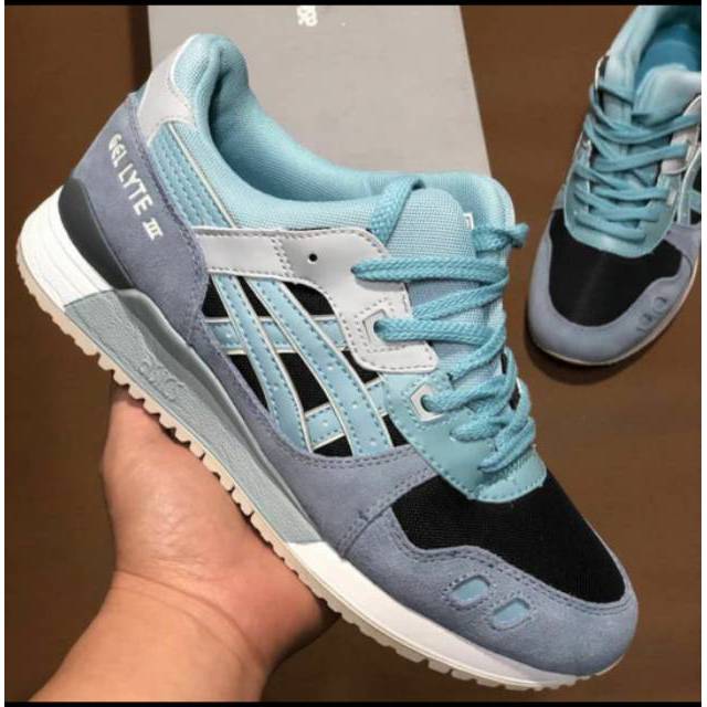 asics gel lyte 3 black blue surf