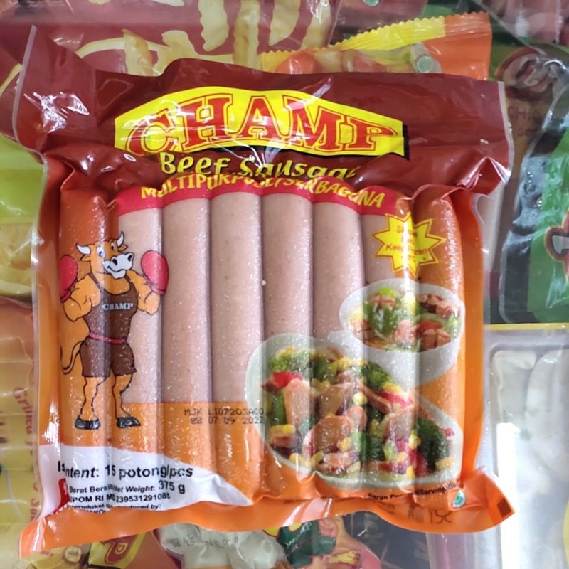 

Champ beef sosis 375gr